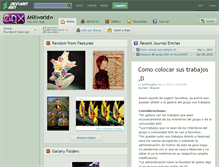 Tablet Screenshot of anxworld.deviantart.com