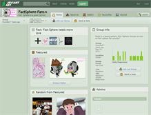 Tablet Screenshot of factsphere-fans.deviantart.com