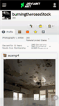 Mobile Screenshot of burningtherosesstock.deviantart.com