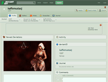 Tablet Screenshot of kaffemustasj.deviantart.com