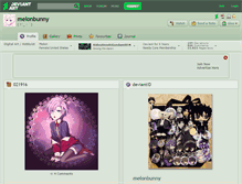 Tablet Screenshot of melonbunny.deviantart.com