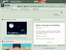 Tablet Screenshot of heruka.deviantart.com