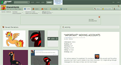Desktop Screenshot of dracoartemis.deviantart.com