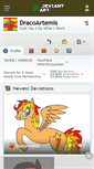 Mobile Screenshot of dracoartemis.deviantart.com