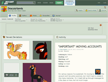 Tablet Screenshot of dracoartemis.deviantart.com