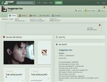 Tablet Screenshot of megaman-ion.deviantart.com