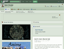 Tablet Screenshot of dark-wonder.deviantart.com