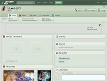 Tablet Screenshot of bluebirdt12.deviantart.com