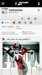 Mobile Screenshot of catzombie.deviantart.com