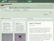 Tablet Screenshot of devan-lynelle.deviantart.com