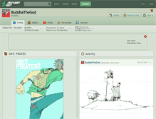 Tablet Screenshot of buddhathegod.deviantart.com