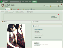 Tablet Screenshot of mychelle-stock.deviantart.com