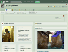 Tablet Screenshot of clarinetplayer444.deviantart.com