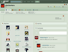 Tablet Screenshot of ldactionhero.deviantart.com