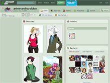 Tablet Screenshot of anime-and-oc-club.deviantart.com