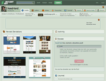 Tablet Screenshot of hood-lord.deviantart.com