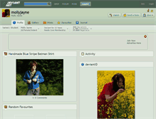 Tablet Screenshot of mollyjayne.deviantart.com