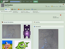 Tablet Screenshot of earpollution.deviantart.com