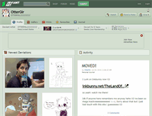 Tablet Screenshot of ottergir.deviantart.com