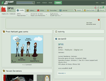 Tablet Screenshot of dfyx.deviantart.com