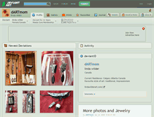 Tablet Screenshot of dartmom.deviantart.com