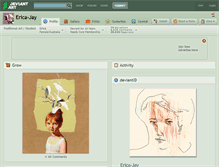 Tablet Screenshot of erica-jay.deviantart.com