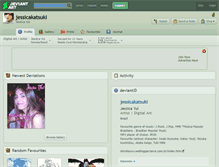 Tablet Screenshot of jessicakatsuki.deviantart.com