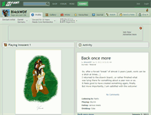Tablet Screenshot of bl4ckw0lf.deviantart.com