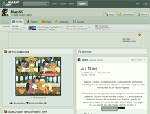 Tablet Screenshot of bluemk.deviantart.com
