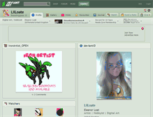 Tablet Screenshot of lilloate.deviantart.com