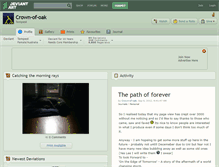 Tablet Screenshot of crown-of-oak.deviantart.com