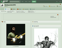 Tablet Screenshot of idiotbassist62090.deviantart.com