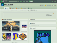 Tablet Screenshot of icelucario64fan.deviantart.com