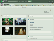 Tablet Screenshot of belleeee.deviantart.com