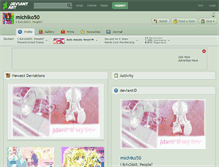 Tablet Screenshot of michiko50.deviantart.com