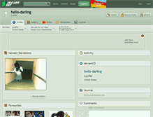 Tablet Screenshot of hello-darling.deviantart.com