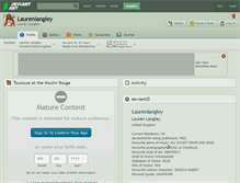 Tablet Screenshot of laurenlangley.deviantart.com