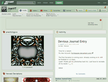 Tablet Screenshot of juanvt.deviantart.com
