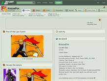 Tablet Screenshot of krazoafox.deviantart.com