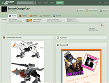 Tablet Screenshot of berserkorangefury.deviantart.com