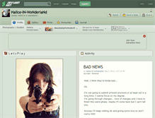 Tablet Screenshot of halice-in-wonderland.deviantart.com