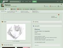 Tablet Screenshot of kitamura.deviantart.com