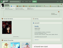 Tablet Screenshot of katzila.deviantart.com
