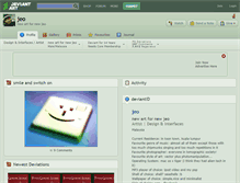 Tablet Screenshot of jeo.deviantart.com