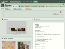 Tablet Screenshot of gaiphage.deviantart.com