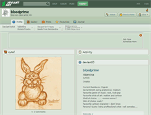Tablet Screenshot of bloodprime.deviantart.com