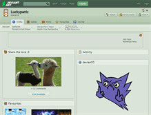 Tablet Screenshot of luckypanic.deviantart.com