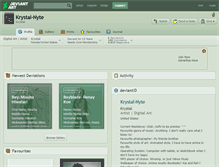 Tablet Screenshot of krystal-nyte.deviantart.com