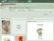 Tablet Screenshot of gothforhappypeople.deviantart.com