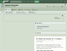 Tablet Screenshot of captain-nintendork.deviantart.com